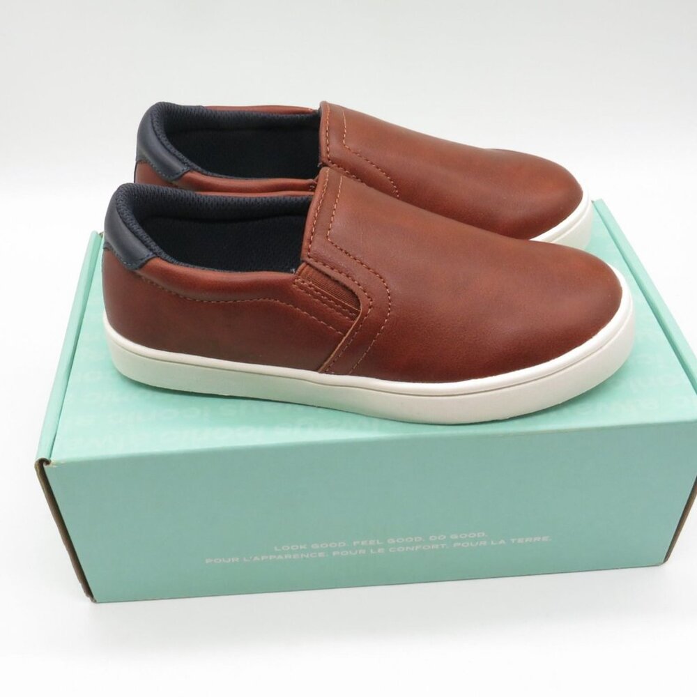 Dr. Scholls Girls Brown Slip-On Shoes Size 13M Man-Made & Leather NEW